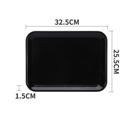 

Leke Rectangular Serving Tray Anti Slip Scratch Resistant Plastic Food Serving Tray