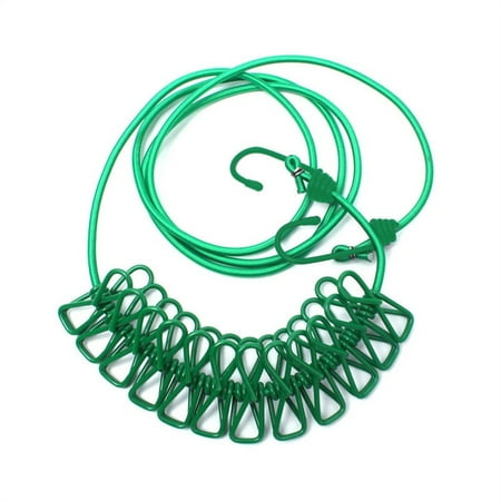 

Details about Windproof Portable Travel Elastic Clothesline Adjustable Retract