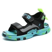 KOFUBOKE Boys Sandals Little Kid Beach Sneakers Shoes Green Size 11