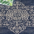 thumbnail image 6 of Safavieh Courtyard Dusan Medallion Indoor/Outdoor Area Rug, Navy/Ivory, 5'1" x 7'6", 6 of 11