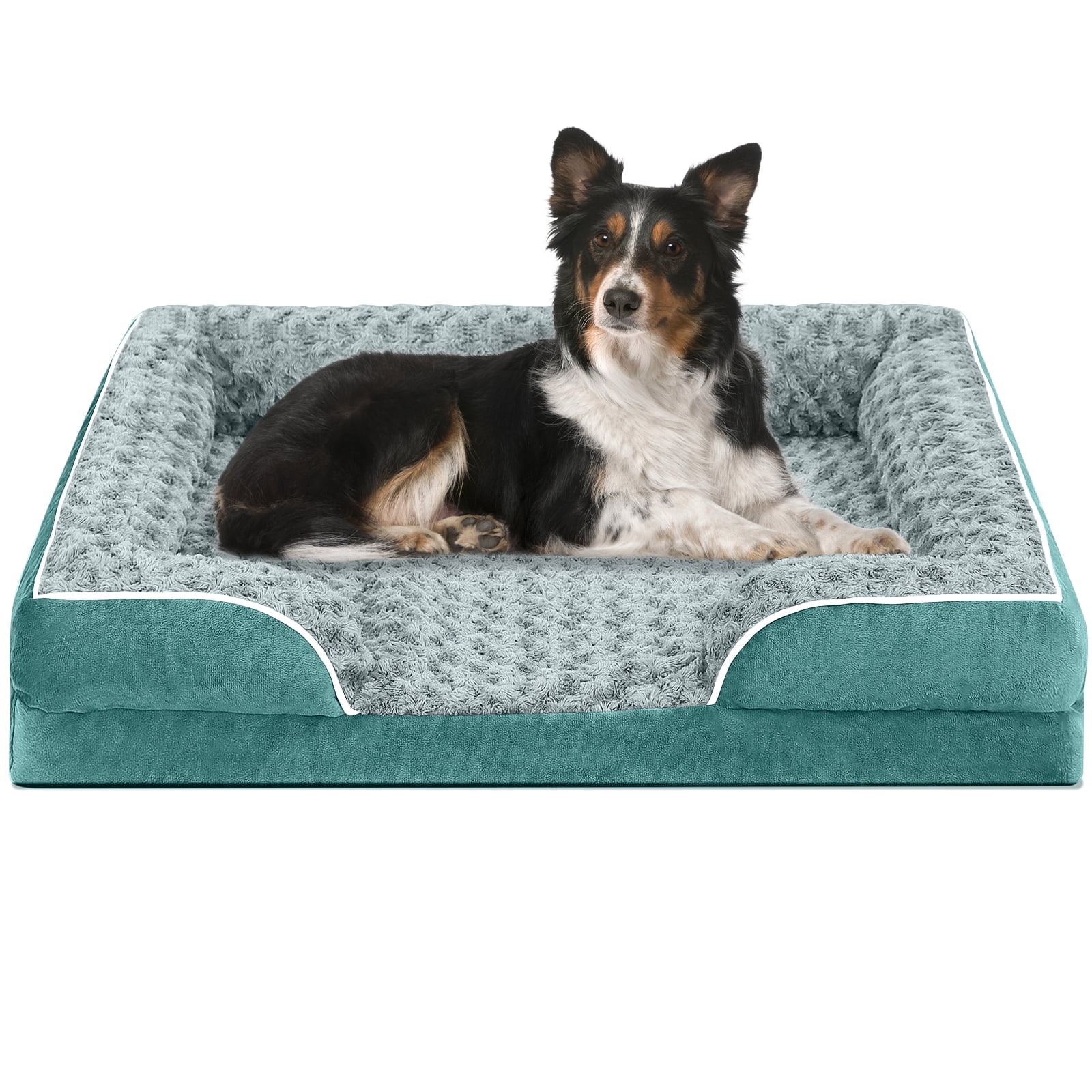 PayUSD Dog Bed for Large Medium Small Dogs Orthopedic Waterproof Dog Sofa Bed Non Slip Pet Couch with Removable Washable Cover Supportive Foam M to XXL
