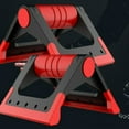 thumbnail image 5 of HLONK Machines de Gym Équipement de Fitness à Domicile Barres Push-up pour Sol Support Rotatif Blocs Rouges, 5 of 5