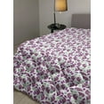 thumbnail image 2 of Floral Down Alternative Comforter, Rose Bloom Branches Flourishing Retro Romantic Motif on Champagne Backdrop, Microfiber Quilt for All Season, 5 Sizes, Dark Coral Blue Grey, by Ambesonne, 2 of 3