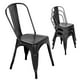 thumbnail image 1 of Silla de comedor Nazhura Metal Farmhouse Tolix Style Black (x4), 1 of 6