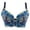 Blue, variant on VerPetridure Wirefree Minimizer Bras for Women Non Padded Full Coverage Underwire Bras Floral Print Everyday Underwear