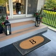thumbnail image 7 of A1HC Natural Rubber & Coir 24x39 Monogrammed Doormat For Front Door, Anti-Shed Treated Durable Doormat for Outdoor Entrance, Heavy Duty, Low Profile, Easy to Clean, Long Lasting Front Porch Entry Rug, 7 of 7