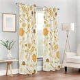 thumbnail image 7 of Coolnut Window Curtain Panels for Apartment 84" Leaf Drapes for Sliding Glass Doors Sheer Curtains Window Treatment Thermal Insulated, 7 of 7