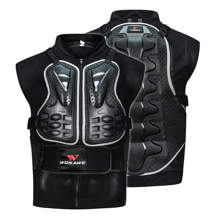 Dirt Bike Chest Protector Men's Motorcycle Armor Vest Motorcycle MTB Bike Riding Chest Armor Back Protector Motocross Racing Vest ()
