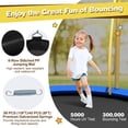 thumbnail image 6 of Spaco 8 Feet Outdoor Unique Flower Shape Trampoline with Enclosure Net-Orange, Bounce Trampoline for Outdoor as Garden, Park, 6 of 9
