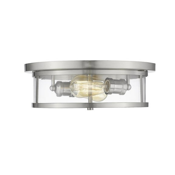Z-Lite Luminata Outdoor LED Wall Light in Brushed Aluminum