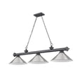 thumbnail image 6 of 2306-3MB-BN-BN15-Z-Lite-Cordon - 3 Light Billiard In Traditional and Classical Style-14 Inches Tall and 14 Inches Wide, 6 of 7