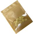 thumbnail image 4 of MITOB Pack 100Pcs Kraft Paper Window Packets for Zip Food Storage Lock Coffee Packing Zipper Lock Cookies Coffee Beans Storage Bags (Brown, 13x18cm (5.1x7.1 inch)), 4 of 4