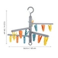 thumbnail image 4 of Rotatable Clothes Drying Rack with Stainless Steel Octopus Hook and Clips for Socks, Underwear, Laundry Dryer Accessories, 4 of 9