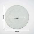 thumbnail image 3 of Efavormart Pack of 6 - 13" Round Iridescent Blue Glitter Acrylic Plastic Charger Plates for Wedding, Outdoor Receptions, Banquets, Holiday Dinner plates Chargers, 3 of 11