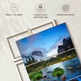 thumbnail image 6 of Elephant Stock Merced Riverside Wall Art - Vertical Multi Panel Canvas - Living Room Wall Decor - Nature Multi Panel - Gray And Blue Decor - 42" x 65", 6 of 8