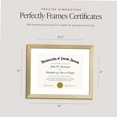 Healthy Document Frame 11x14 Diploma Frame 2 with Pack and Matted to 8.5x11 2 Photos, Gold ...