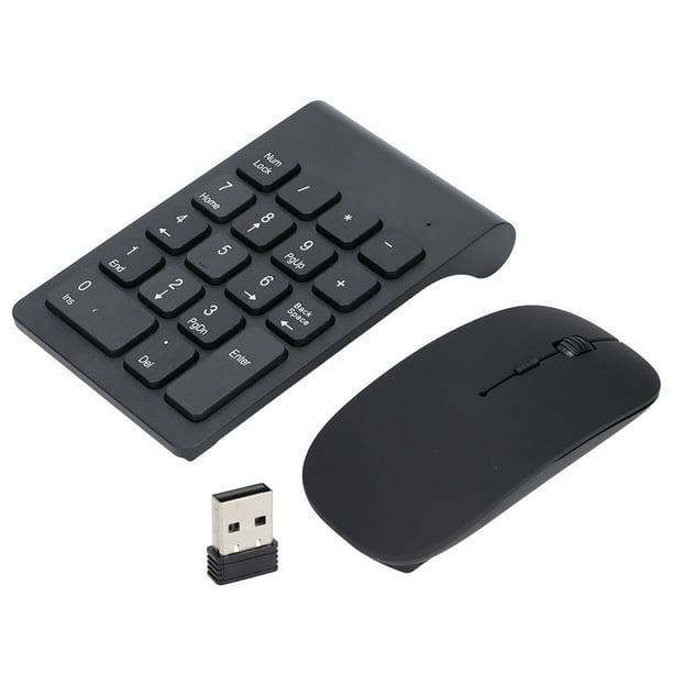 Combo de ratón inalámbrico con teclado numérico Sincero 2,4 GHz 1200 DPI