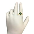thumbnail image 5 of AoneJewelry 2.85 Carat Cushion Cut Emerald and Diamond Ring In 10K Solid Rose, White & Yellow Gold, 5 of 5