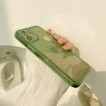 thumbnail image 2 of Case for iPhone 11 6.1 inch, Clear Soft Bumper Protective Retro Color Snow Mountain Moon Transparent Phone Case - Green, 2 of 16