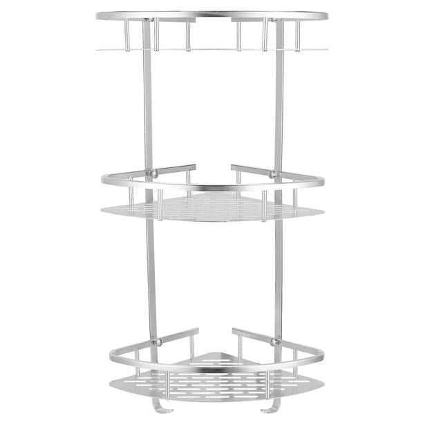 3 Tier Corner Shower Shelf Wall Mounted Storage Rack for Toilet and Kitchen
