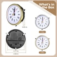 thumbnail image 5 of 6 PCS Clock Parts for Clock Resin Mold, Roman Numerals Clock Piece for Epoxy Resin Clock Casting Mold, Battery Powered Quartz Clock for Table Clock Decor DIY Present, 2 Colors Golden Silver, 5 of 6