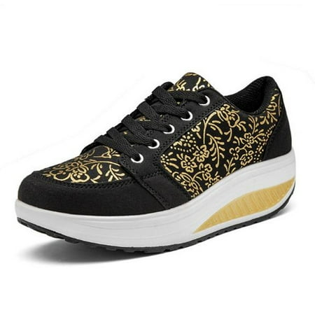

NAYUKA Fashion Women Rocking Shoes Waterproof Platform Sport Shoes Woman Wedge Sneakers Height Increasing Swing Shoes Zapatos De Mujer