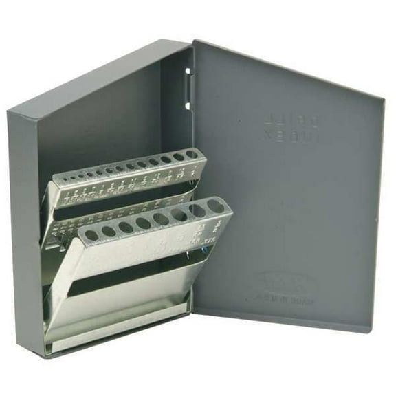 Huot Drill Bit Case,Jobber Length,Steel 10450