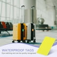 thumbnail image 6 of Uxcell Waterproof Blank Shipping Tags, Plastic Price Hang Labels for Luggage and Clothing Marking Yellow 3.5" x 2", 6 of 7