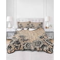 thumbnail image 3 of Vintage Sunflower Twin Size Down Alternative Comforter, Lightweight Comforter Quilt Bedding Set with Pillow Shams Farmhouse Country Floral Plant All Seasons Bed Comforter Duvet Insert 68"x86", 3 of 7