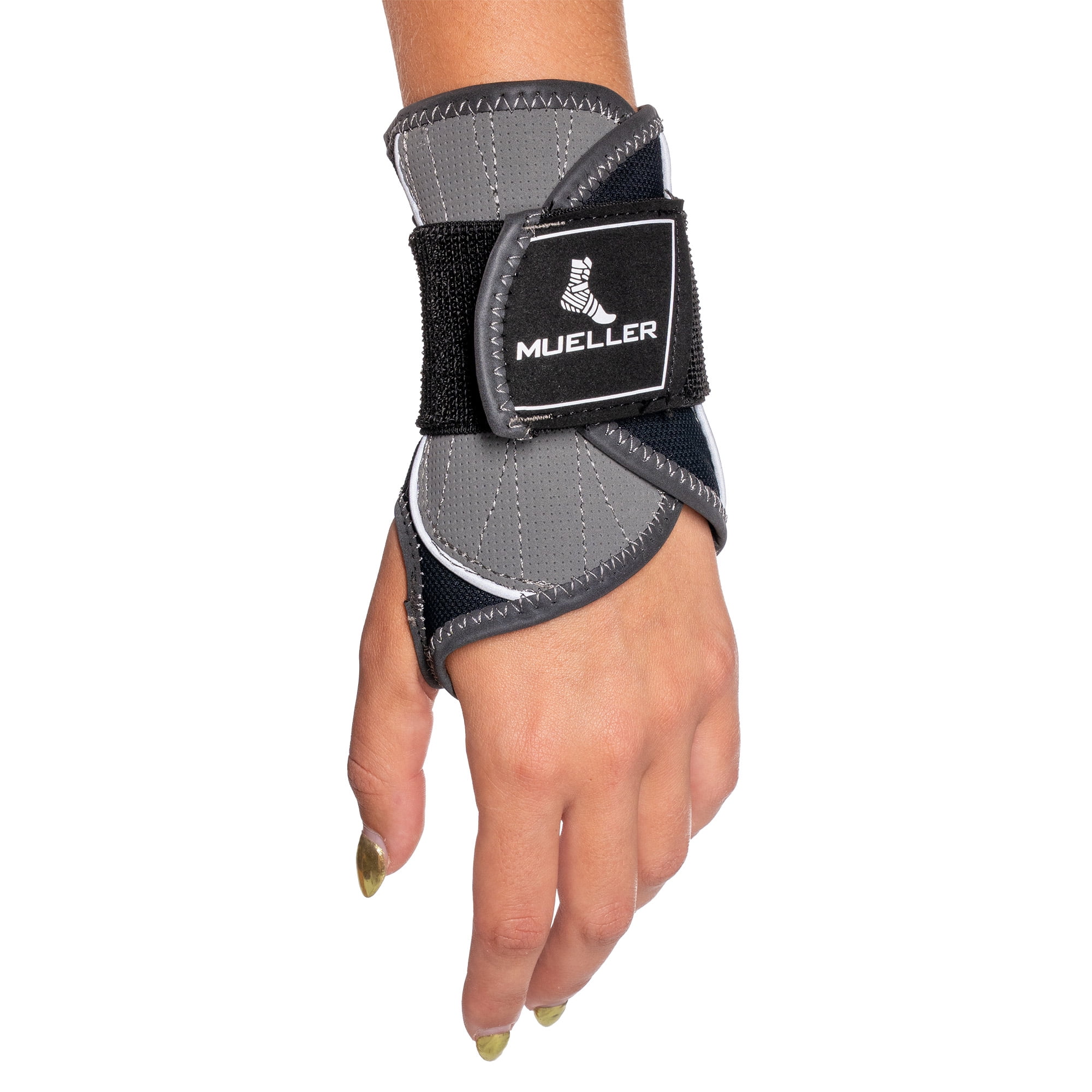 (2 pack) Mueller® Hg80® Premium Wrist Brace, Adjustable Wrist Support with Dual Stabilizers S/M