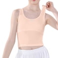 thumbnail image 4 of UACY Kids Girls Dance Tank Tops Tween Girls Cotton Sleeveless Summer Undershirt Casual Camisole Athletic Ballet (Beige, 9-10 Years), 4 of 4
