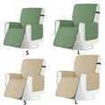 thumbnail image 3 of Inteprter Protector de sillón para banquetes y niños, tela suave lavable, de moda para sillas tapizadas Almacenamiento y organización del hogar caqui S, 3 of 6