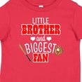 thumbnail image 4 of Inktastic Little Brother and Biggest Fan Baseball Glove and Bat Boys Baby T-Shirt, 4 of 5