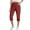 Wine, variant on Busydd Capri Pants for Women Solid Color High Waisted Leggings for Women Summer Trendy Stretch Yoga Pants Casual Gym Sweatpants with Pockets XL