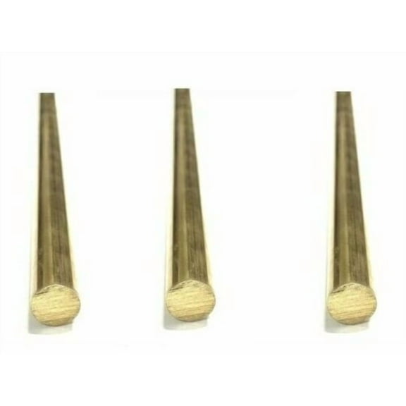 3/8" .375" C360 Brass Solid Round Bar Rod H02 12" 3 Pieces