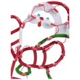 Holiday Time Christmas Decor Light Up Santa with Bag
