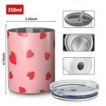thumbnail image 4 of 12oz Coffee Tumblers Red Strawberry Plants Fruit Stainless Steel Vacuum Insulated Travel Tumbler Coffee Cups Mug with Lid and Straw with Cleaning Brush for Cold & Hot Drinks, 4 of 5