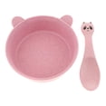 thumbnail image 2 of Tazones de Microondas para Alimentación Del Bebé (paquete de 2), de , Vajil Saludable Degradable, Tazón con 2 vavajil Vajil Wheat Straw Bowl with Spoon, 2 of 8