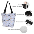 thumbnail image 6 of Fotbe Dogs Are Running Pattern Beach Tote,Shoulder Handbag,Spacious Tote Bag,Lightweight Travel Bag,Versatile Shopping Bag, 6 of 9