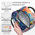 thumbnail image 3 of Easygdp Colorful Whimsical Earth Bolsa de Almuerzo Insulada Grande, Forro de Aluminio, Diseño Espacioso, a Prueba de Fugas, Ideal para Trabajo, Picnics, Viajes y Actividades al Aire Libre, 3 of 6