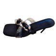 thumbnail image 1 of Sandalias de tacón alto con punta cuadrada y cadena decorativa transpirable informal para mujer Wmkox8yii  ytu1947, 1 of 2