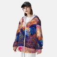 thumbnail image 3 of Kdxio Rooster Oil Painting Print Women Men Sun Protection UPF 50+ Jackets Zip Up Long Sleeve Hoodie Hiking Lightweight with Pockets, 3 of 7