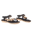 thumbnail image 5 of Bibifish Womens Flat Sandals Bohemian Thong Elastic Slingback Flat Sandals Ladies Summer Everyday Casual Street Wear Flat Sandals, 5 of 9