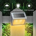 thumbnail image 6 of Solar Lights for Steps Decks Pathway Yard Stairs Fences, LED lamp, Rainproof, Black Metal Housing, 6 of 14