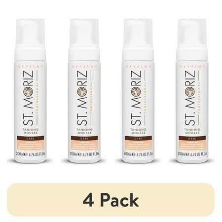 (4 pack) St. Moriz Professional Tanning Mousse Dark, 6.76 fl oz