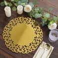 Efavormart 6 Pack Metallic Gold Laser Cut Cardboard Placemats with ...