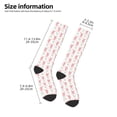 thumbnail image 5 of Daiia Sports Socks Hello Rabbit Printed Novelty Crew Socks for Men Women Knee High Socks Cotton Socks Soft & Breathable Support Unisex Socks, 5 of 9
