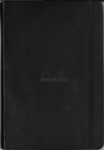 Rhodia Composition Book A5 Cuadros Negro 