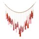 thumbnail image 2 of Tapiz tejido de macramé con borlas, estilo boho, adornos de fondo, decoración para colgar en la pared. Rojo, 2 of 8