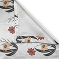 thumbnail image 3 of Ambesonne Nature Kitchen Curtains, Red and Orange Flowers, 55"x39", Red Orange Black, 3 of 3